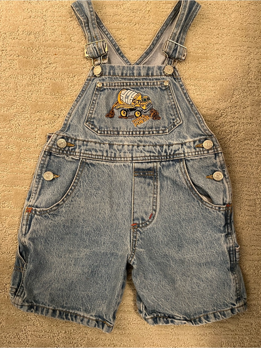 Vintage Tonka Kids Denim Short Overalls
